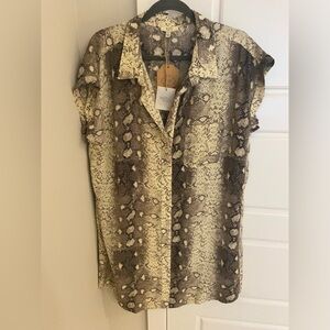 Snake Print T-Shirt Dress - NWT